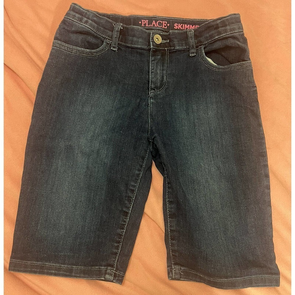 girls children’s place skimmer Blue Jean shorts Size 12